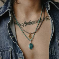 Designed in collaboration with JJ Julius Son of Icelandic rock group KALEO. The New Heights is a double layered chain featuring our Snake Bone weave, a custom turquoise studded beaded link chain paired with a set of Raven inscribed pendants including Younger Futhark Icelandic runes spelling out KALEO. Handcrafted Sterling Silver and Brass. Crafted with Turquoise from North America. 2.5mm x 52cm Snake Bone chain. 3.0mm x 55cm beaded Sterling Silver chain. Icelandic Runes, Younger Futhark, Layered Chain, Mens Silver Necklace, Rock Groups, Sterling Silver Mens, Men's Necklace, Silver Man, Runes