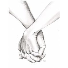 two hands holding each other over a white background