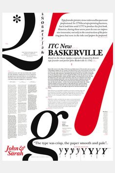 an image of a magazine cover with black and red letters on it's pages