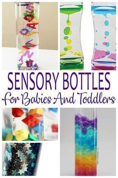 there are many different types of bottles for babies and toddlers to use in crafts