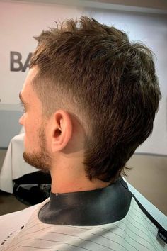 Mens Straight Hair, Cool Mullets, Short Mullet, Mohawk Mullet, Mullet Wig