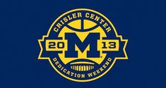 the logo for crisler center dedication weekend