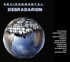 an advertisement for the environmental debadarion program, which includes images of people standing on top of a globe