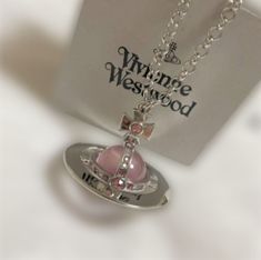 Vivienne Westwood Pink Heart Necklace, Vivviene Weatwood Necklace, Vinnie Westwood, 2000s Princess, Vivian Westwood, Worlds Best, Funky Jewelry