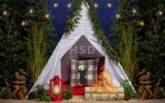 Camping Under the Stars - HSD Photography Backdrops Camping Theme Photo Backdrop, Camping Photo Backdrop, Camping Photo Booth, Woodland Cake Smash, Camping Birthday Party Decorations, Summer Photo Backdrop, Camping Backdrop, Camping Background, Tent Backdrop