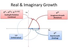 a diagram with the words real & imaginary growth