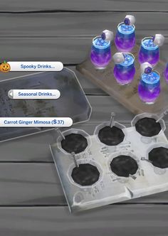 Seasonal Drinks, Sims 4 Gameplay, Custom Recipe, Drinks Tray, Edible ...