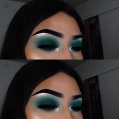 Eyeshadow Ideas, Dramatic Eyes, Pinterest Makeup, Green Eyeshadow, Make Up Inspiration, Face Beat, Eye Makeup Art, Makeup Obsession, Kiss Makeup