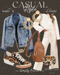 Simply Becca, Casual Winter Outfits For Women, Wardrobe Challenge, Winter Outfits For Women, Outfits Gorditas, Leopard Outfits, Effortless Outfit, Causal Outfits, Over 50 Womens Fashion