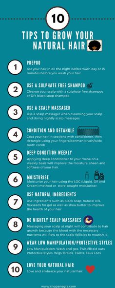 10 Tips To Grow Your Natural HairNatural hair growth doesn’t have to be difficult. Here are ten of our best tips to grow healthy long natural hair.Tips To Grow Your Natural Hair | Hair Care Tips For Black Women | 4a 4b 4c #naturalhaircare #naturalhairtips #kinkyhair #thickhair 4c Natural Hair Care, Black Hair Tips, 4c Hair Care, Cabello Afro Natural, Natural Hair Care Routine, Black Hair Growth, Natural Hair Routine, Healthy Natural Hair Growth, Growing Healthy Hair