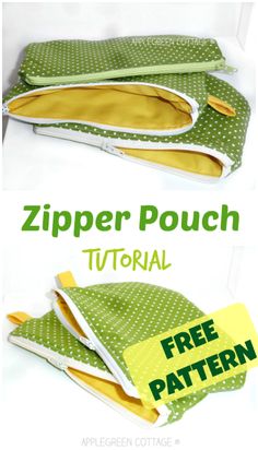 the zipper pouch sewing pattern is easy to sew