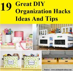 the top ten great diy organization hacks and tips for kids's rooms