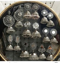 Black Metal Jewelry, Silver Jhumkas, Oxidised Silver Jewelry, Indian Jewelry Earrings, Time Pass, Antique Jewellery Designs, Antique Silver Jewelry, Jewellery Indian