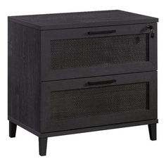 an image of two drawers in black color