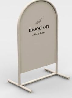 a white sign with the words mood on it