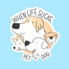 https://www.etsy.com/listing/721324812/dog-magnets-dog-gift-animal-magnets-dog?ref=shop_home_active_47&frs=1 Pet Puns, Emily English, Dog Magnets, Art Zine, Cat Lady Gift, Dog Dad Gifts, Sticker Ideas, Dog Stickers, Dog Gift