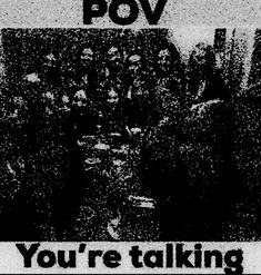 an advertisement for pov's album you're talking