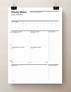 4 Ways to Prioritize Your Tasks with the Eisenhower Matrix Bullet Journal Calendrier, It Service Management, Planner Setup, Daily Agenda, Notes Ideas, Planner Sheets, Project Management Tools