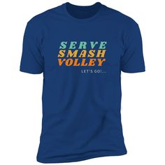 "Serve, Smash, Volly" Men's Cotton Tennis T-Shirt – Rallies and Rackets Tennis Tshirts