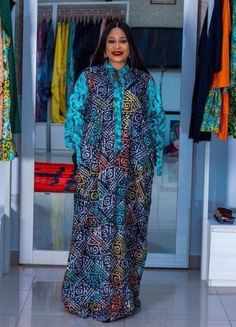 African Print Women Dress, African Ankara Dress, Africa Print Dress, African Kaftan Dress, African Fashion, Maxi Dress, African Long Dress - Etsy Adire Dress Styles, Kampala Gown Styles For Women, Africa Print Dress, Nigeria Dress, African Kaftan Dress, Adire Fabric, Kaftan Styles, Contrast Dress, Ocean Green