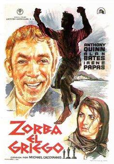 a movie poster for the film zorroa el griego, starring actors