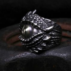 Dragon Eye Silver Ring Smaug Dragon Gold Eye Ring Gothic Solid Silver Handmade Antique Finish Punk Biker Ring Personalised Ring - Etsy Handmade Unique Metal Skull Ring, Unique Handmade Metal Snake Ring, Handmade Punk Metal Rings, Handmade Gothic Ring As A Collectible, Handmade Punk Rings As Gift, Handmade Punk Rings For Gift, Smaug Dragon, Biker Rings, Dragon Eye