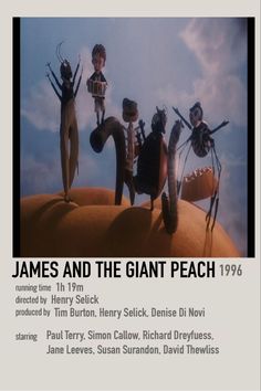 an advertisement for james and the giant peach