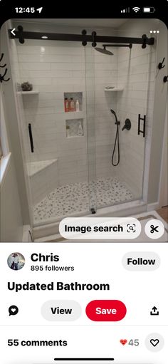 the bathroom is clean and ready to be used by someone who likes it on their phone