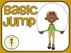 an image of a cartoon character with the words basic jump in front of it,