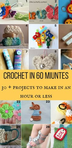 crochet in 60 minutes 30 + projects to make in an hour or less