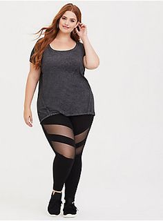 Black Mesh Inset Knit Legging | Torrid size 1 Plus Size Legging Outfits, Legging Outfit, Leggings Outfit Fall, Leggings Outfit Casual, Plus Size Winter Outfits, Plus Size Vintage Dresses, Outfit Plus Size, Lace Up Leggings, Black Faux Leather Leggings