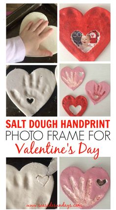 handprinted salt dough keeps the heart shape safe for kids to make and use