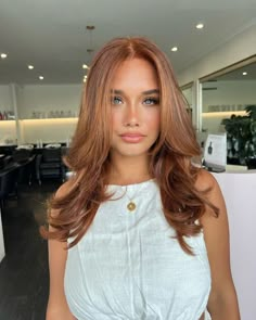 Copper Hair For Medium Skin, Expensive Copper Hair, Soft Red Brown Hair, Red To Light Brown Hair, Reddish Brown Hair Light, Brown Hair Colors Spring 2024, Red Hair On Fair Skin, Auburn Hair Cool Skin Tone