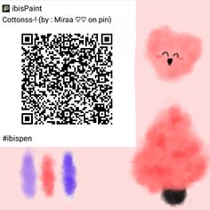 a qr - code with an image of a teddy bear in the center and two smaller ones behind it