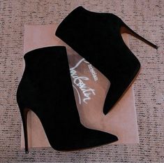 Heels Boots Outfit, Elegant Shoes Heels, Womens Black Ankle Boots, قلادات متدلية, Trendy Heels