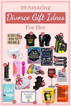 a pink poster with the words,'19 amazing diy gift ideas for her '