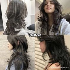 Long Wavy Wolfcut, Fairy Haircut, Extreme Haircut, Pretty Hair Cuts, Wolf Cut Long, Long Wolf Cut, Aesthetic Hairstyles, Hair Inspiration Long