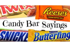 candy bar sayings and images