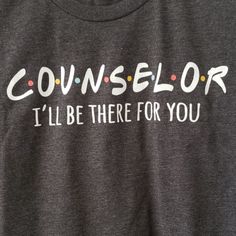 Brand New Never Worn Shirt Is A Cute Statement For Any Counselor To Have. Counselor Shirts, David Bowie T Shirt, Counselor Shirt, Arrows Graphic, Disney Mickey Ears, Rodeo Cowgirl, Texas Shirts, Womens Black Shorts, Romance Readers