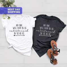 "Bestie Shirt, Best Friends Shirts, Friends Fun Shirt, Friendship Gift Shirt, Entertainment Shirt Hi! Welcome NeoTeeApparel. It's great to see you here! ☺️  Our shirts are clean, high quality and soft. It is prepared quickly by our boutique.  Ironing and shipped.  Enjoy your shopping!  It is a pleasure for us to help you with your questions and you can reach us at any time.  Please, don't forget to check our size cards. HOW TO ORDER SHIRT 👕  Please, choose your favorite t-shirt color and size f Bff Tshirts, Best Friends Shirts, Best Friend Matching Shirts, Friendship Shirts, Friends Shirts, Comfortable Shirts, Text Shirt, Pop Up Window, Fun Shirt