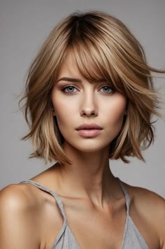 Haircuts for Thin Fine Hair Bob Styles For Thinning Hair, Celebrities With Fine Hair, Medium Length Hair Fine Straight, Side Part Curtain Bangs Fine Hair, Short Lob Haircut For Fine Hair, Layered Lob For Fine Hair, Haircuts For Fine Hair 2024, Short Shaggy Haircuts Choppy Layers Fine Hair Bob Hairstyles, Mid Length Hairstyles For Fine Hair