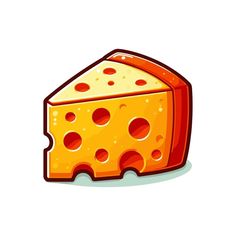 a piece of cheese with holes on it