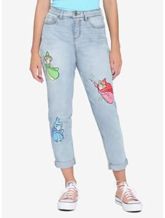 Disney Sleeping Beauty Fairies Mom Jeans Mommy And Me Frozen Shirts, Disney World Shirts Frozen, Mommy Daughter Shirts Disney, Arm Sleeve Disney, Disney Mom Sweaters, Disney Cute Clothes, Disney Princess Modern Clothes, Womens Disney Clothes, Dresses To Wear To Disneyland