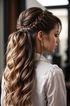 Simple Hairstyle, Everyday Elegance, 4c Hair, French Braid, Homecoming Hairstyles, Effortless Chic, Hairstyles For School, Bridesmaid Hair, Prom Hair