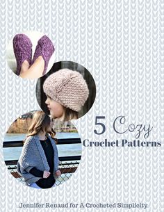 the 5 easy crochet patterns for hats and mittens