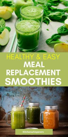 healthy and easy meal preparation smoothies