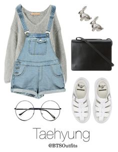 "LA Date with Taehyung" by btsoutfits ❤ liked on Polyvore featuring Iliann Loeb, Boohoo, Dr. Martens, RetrÃ² and BCBGMAXAZRIA Taehyung Outfits, Bts Clothes, Overalls Outfits, Trendy Overalls, Bts Outfits, Bts Fashion, Bts Clothing, Bts Inspired Outfits, Outfit Inspired