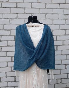 READY TO SHIP Knit lace shawl,Blue infinity shawls, Wool shrug,Kid mohair silk wrap,Bridal cape,Wedding shawl,Blue scarf,Evening shawls wraps,Warm scarves. One Size Wedding Shawl Scarf, One Size Wedding Shawl, Handmade Cape Shawl One Size, Handmade One Size Cape Shawl, Handmade Cape Shawl, Hand Knitted One Size Shawl Wrap, Hand Knitted One Size Shawl, Handmade One Size Shawl For Weddings, Handmade One-size Shawl For Wedding