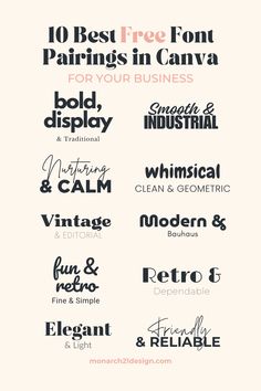 Best Free Font Pairings on Canva 3delement 36 Canva Serif Font Pairings, Typography Combinations Font Combos, Business Font Pairings, Canva Best Font, Modern Font Canva, Font Pairs Free, Fonts That Go Well Together Canva, Creative Fabrica Font Pairings, How To Pair Fonts