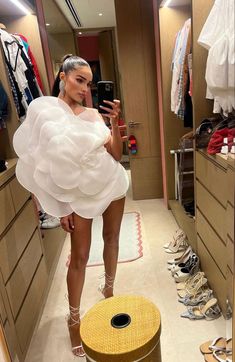 #Dress #floral #style #stylish #fashion #nightout #dinner All White Dinner Outfit, Party Reception Dress, After Party Dress, Edgy Bridal, Party Reception, Wedding After Party, Olivia Culpo, Effortlessly Chic Outfits, Bridal Shower Dress